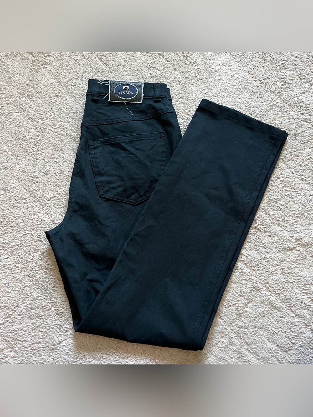 Escada High Rise Straight Leg Jeans Relaxed Stretch Minimal Capsule Sz 38/US 8